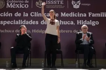 En Hidalgo, Sheinbaum inaugura la Clínica de Medicina Familiar de Especialidades