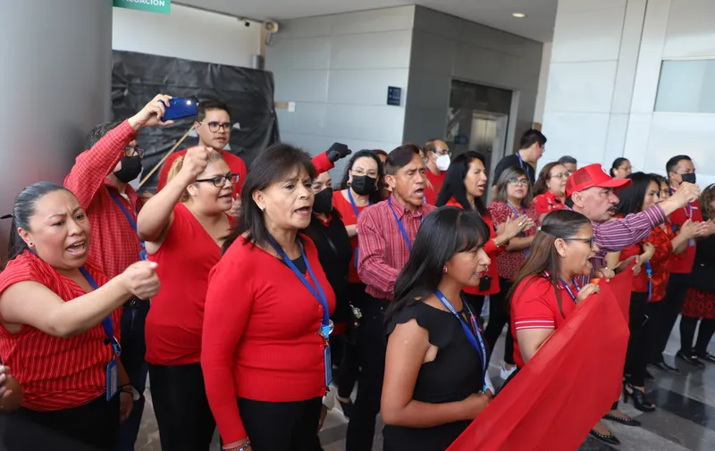 Protestas Poder Judicial de Puebla