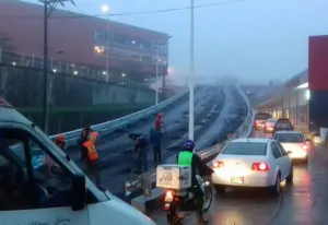 Gastan en Teziutlán en un puente y 4 días después ya no funciona