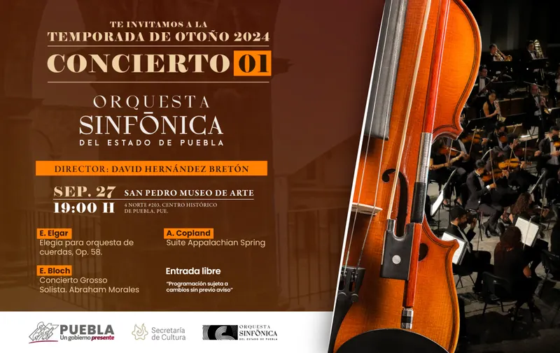 conciertos de otoño de la Orquesta Sinfónica de Puebla