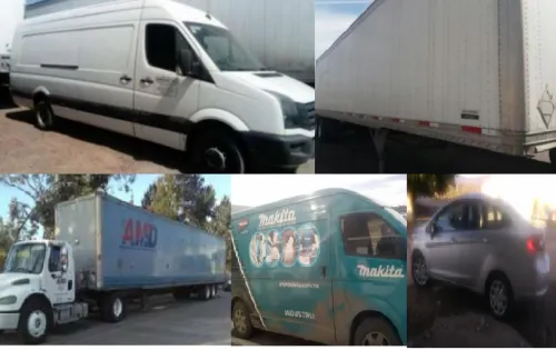 SSP recuperó cuatro vehículos y dos cajas secas con reporte de robo