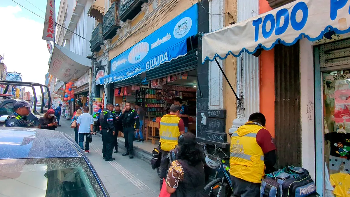 Asalto Merceria Guaida Puebla