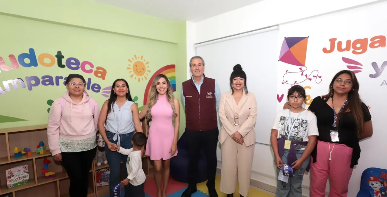 Ludoteca, sala de lactancia y espacios de atención psicológica para mujeres