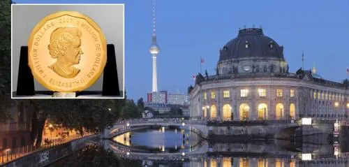 Roban una moneda de oro de un millón de dólares de un museo de Berlín (foto)