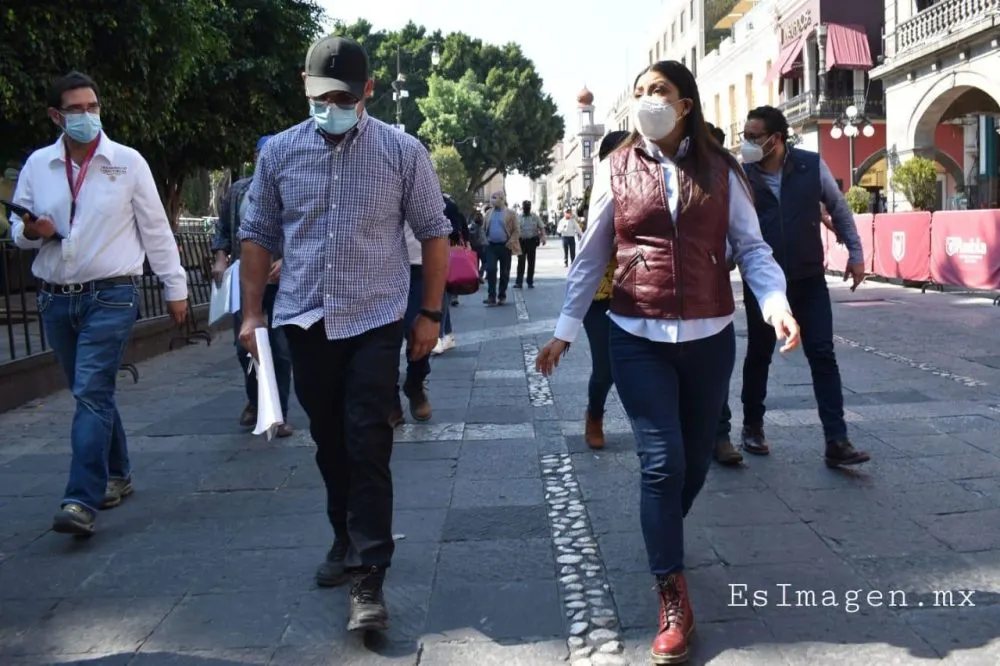 Rivera Vivanco supervisa programas de mejoramiento urbano en el primer cuadro de la ciudad