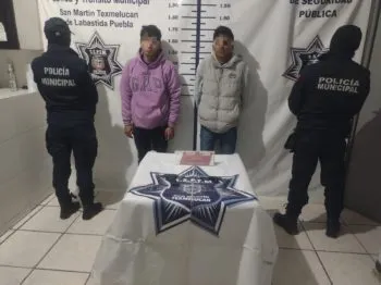 La SSP de San Martin logra la detención de dos masculinos que portaban arma de fuego