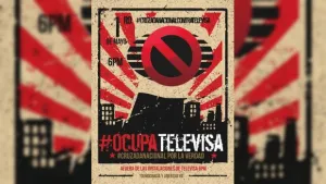 YoSoy132 se suma a protesta contra Televisa #OcupaTelevisa