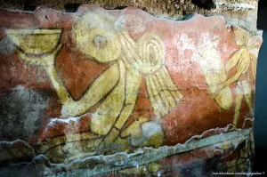 Cohetes afectan murales de zona arqueológica de Cholula: INAH