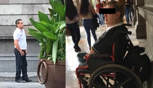 Exhiben a hombre que se aprovecha de discapacitados en el Centro Histórico