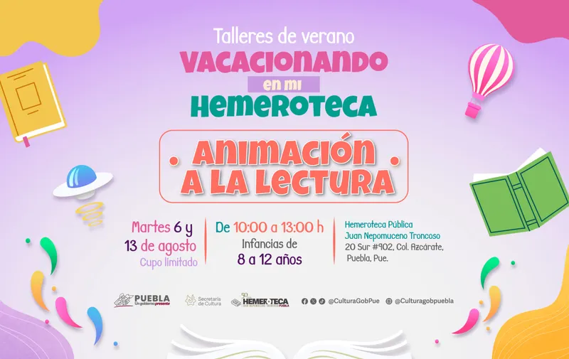 En Hemeroteca “Juan Nepomuceno Troncoso”, Cultura desarrollará talleres infantiles