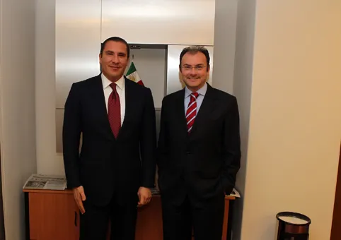 Se reúne RMV con Luis Videgaray, coordinador del equipo de transición de EPN