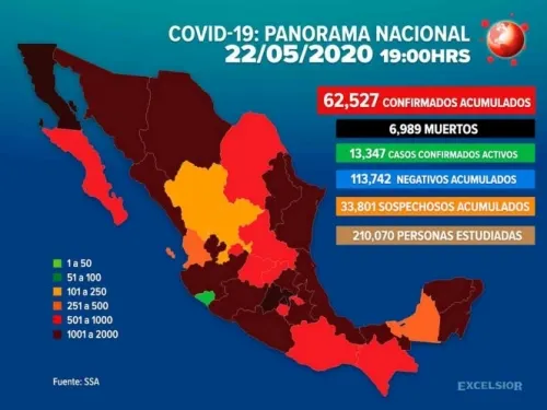 México supera los 60 mil casos de coronavirus