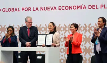 Ciudad de México se suma al compromiso global por la nueva economía del plástico de la ONU: Sheinbaum