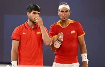 Rafa Nadal y Carlos Alcaraz quedan eliminados en doble del tenis en París 2024