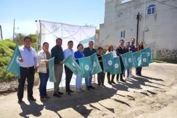Gobierno de Texmelucan invierte más de 6.7 mdp en pavimentación de calle en Tlanalapan