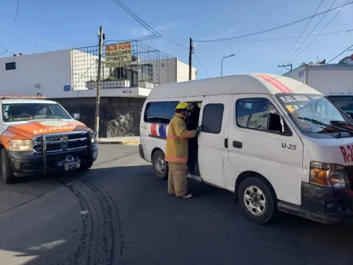 Ocho heridos deja choque de una Ruta 21 del transporte público