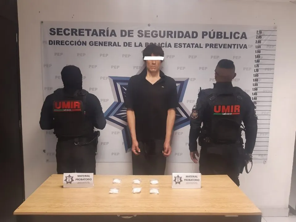 Detienen a presunto  narcomenudista en Agua Santa