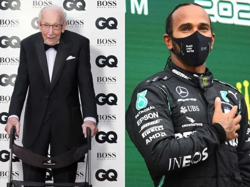 Tom Moore y Lewis Hamilton son los hombres del año