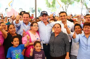 Trauwitz y Cabalán recorren colonias del sur con Tony Gali