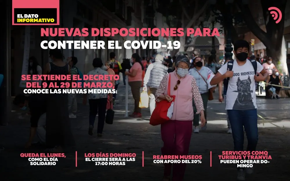 Se extiende Decreto para contener el Covid, conoce las nuevas disposiciones