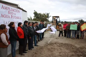 Inicia obra de ampliación de red de agua potable del Rancho El Borreguito