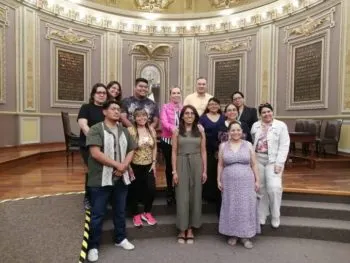 Recibe Congreso del Estado de Puebla visita de la Coalición Mexicana de la ciudad de Nueva York