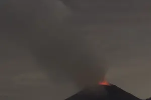 Hasta la medianoche del lunes duró actividad del Popocatépetl