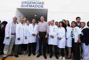 Inaugura RMV unidad pediátrica de quemados en el HNP