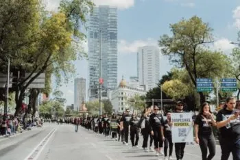 #CaminandoPorLibertad, cientos de personas marchan contra la trata de personas en Ciudad de México