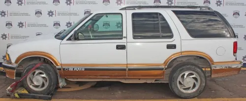 Recuperó policía municipal de Puebla un vehículo robado
