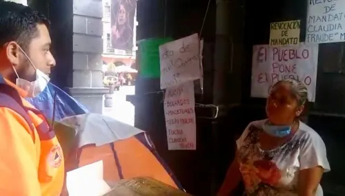Protección Civil Municipal exhorta a manifestantes a retirarse ante riesgos sanitarios