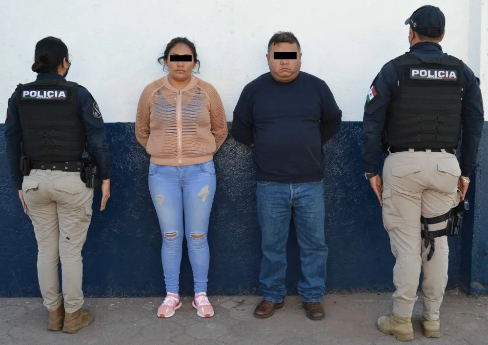 Policía municipal detuvo a pareja presuntamente dedicada al robo en diversas modalidades