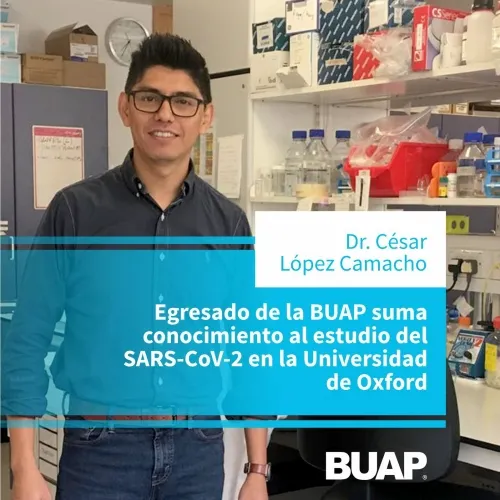 Reconoce AEO trabajo de egresado de la BUAP para el desarrollo de vacuna contra SARS-CoV-2