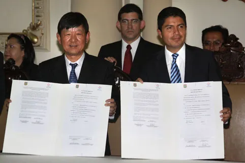 Puebla y Wuxi firman acuerdo de hermanamiento