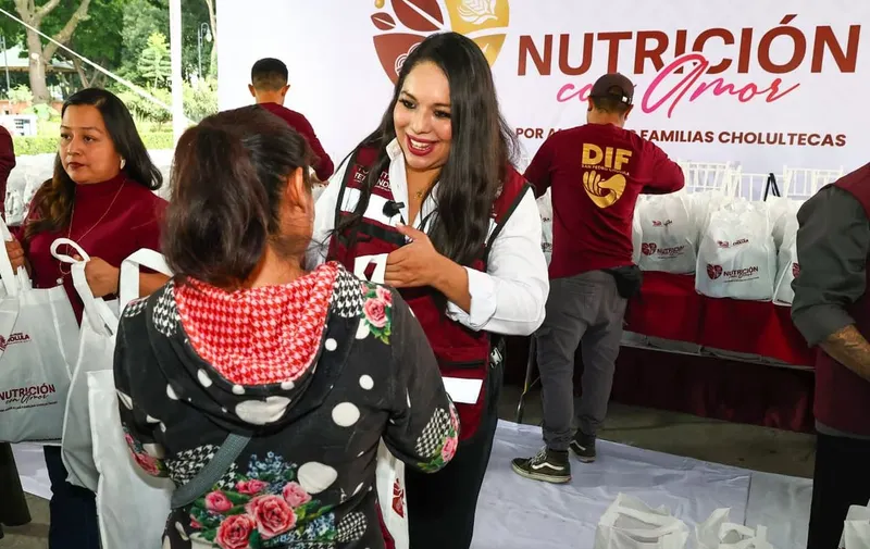 San Pedro Cholula entrega mil apoyos alimentarios a 500 familias con programa Nutrición con Amor