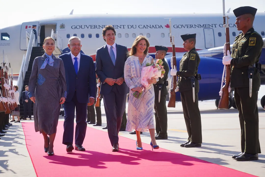 Llega Justin Trudeau a México
