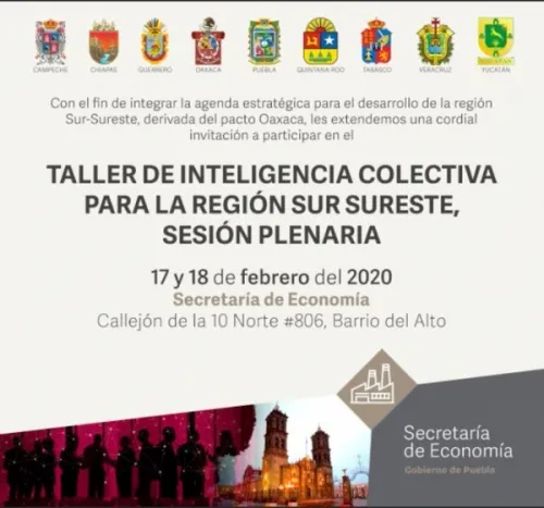 Puebla sede de la Plenaria para agenda estratégica Sur-Sureste