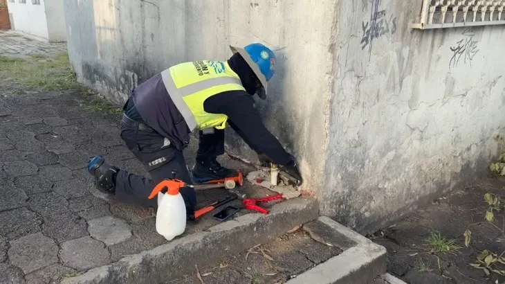 Robo de válvula provoca fuga de gas en Loma Bella; vecinos piden mayor vigilancia