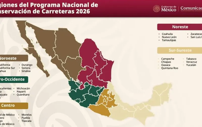 Arranca en Puebla el Programa Nacional de Conservación de Carreteras y Bachetón 2026