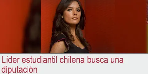 Líder estudiantil chilena busca una diputación
