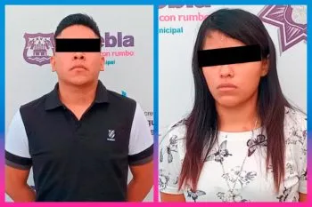 “El Guasón” y “La Loca Harley” fueron detenidos por la Policía Municipal de Puebla