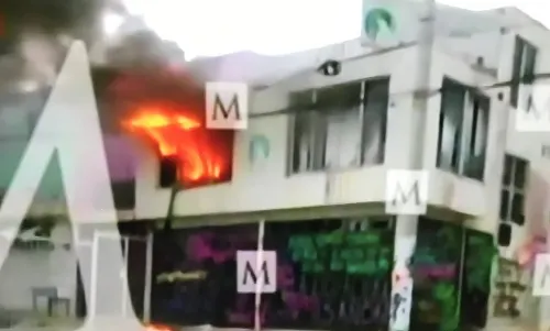 Incendian CNDH de Edomex