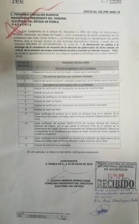 Remite IEE expediente de recurso de inconformidad al Tribunal local