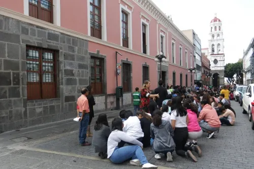 La BUAP realiza macro simulacro