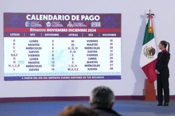 Publican calendario para el último pago de la Pensión del Bienestar 2024