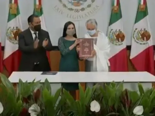 Sánchez Cordero entrega el Segundo Informe de Gobierno en la Cámara de Diputados