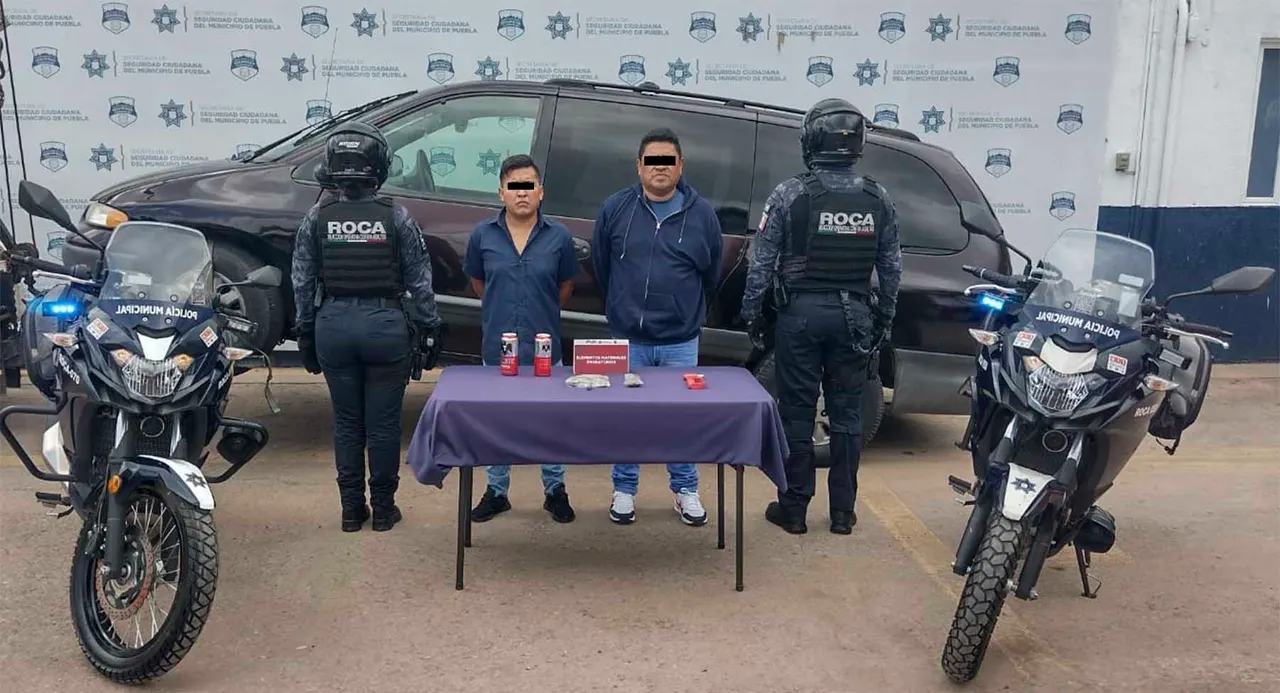 Policía municipal detuvo a dos hombres presuntamente dedicados al robo a cuentahabiente