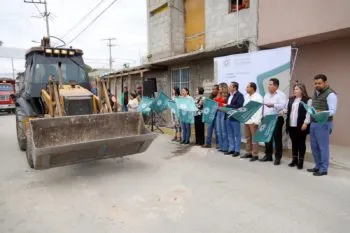 Gobierno de Texmelucan arranca pavimentación de avenida que conecta a Moyotzingo y Tianguismanalco
