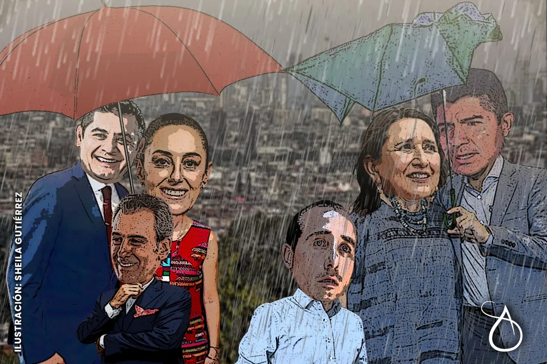 Hace Agua La Campana Paraguas De Xochitl Y Lalo Rivera En Puebla Min
