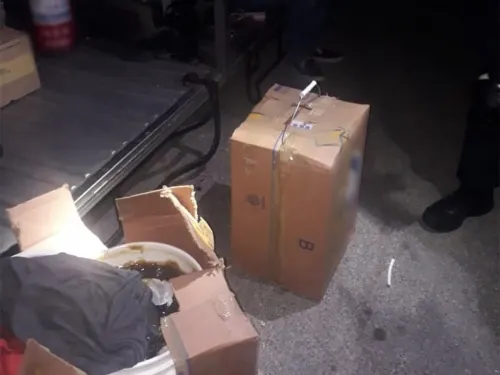 Hallan casi 50 kilos de cristal en un camión de pasajeros